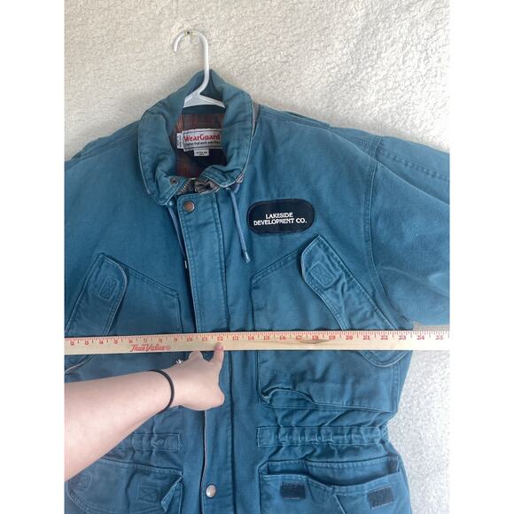 Vintage WearGuard Chore Coat Jacket Mens Large Blue Quilted Lined Canvas Work - Picture 4 of 16